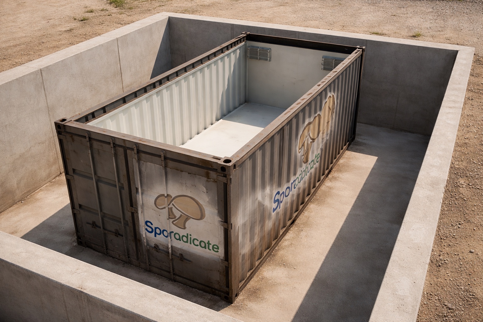 Sporadicate-branded mycelium bunker